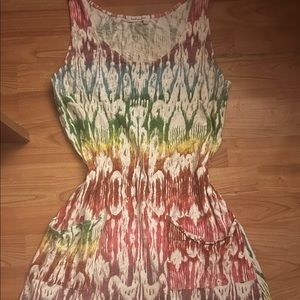 Fresh produce sleeveless dress with pockets -large